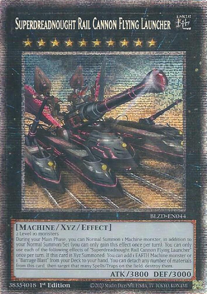 Superdreadnought Rail Cannon Flying Launcher (Starlight Rare) [BLZD-EN044] Starlight Rare | Black Swamp Games