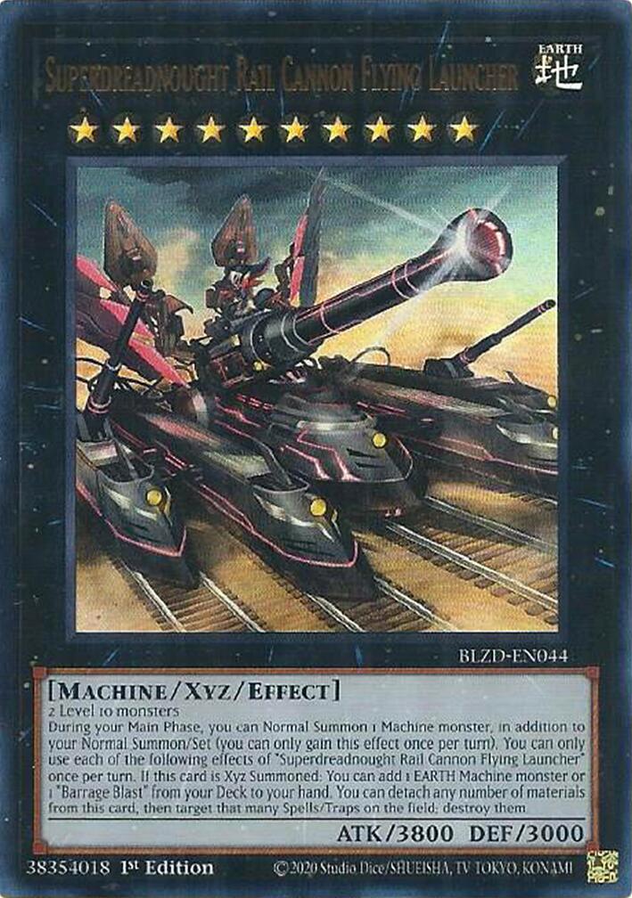 Superdreadnought Rail Cannon Flying Launcher [BLZD-EN044] Ultra Rare | Black Swamp Games