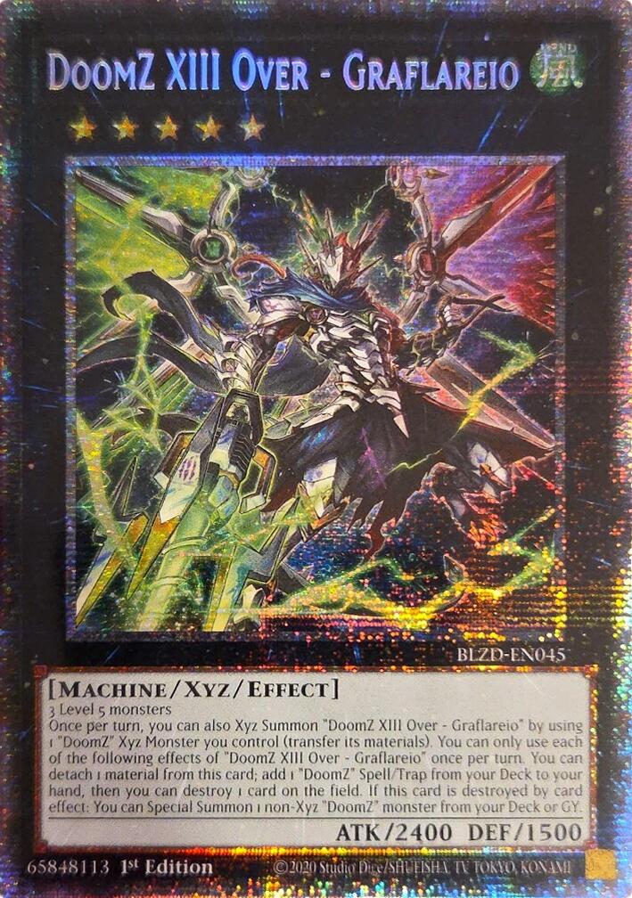 DoomZ XIII Over - Graflareio (Starlight Rare) [BLZD-EN045] Starlight Rare | Black Swamp Games