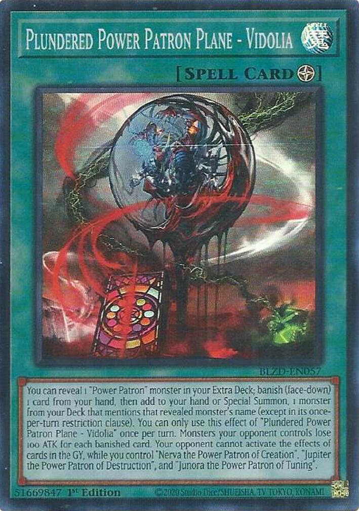 Plundered Power Patron Plane - Vidolia [BLZD-EN057] Super Rare | Black Swamp Games