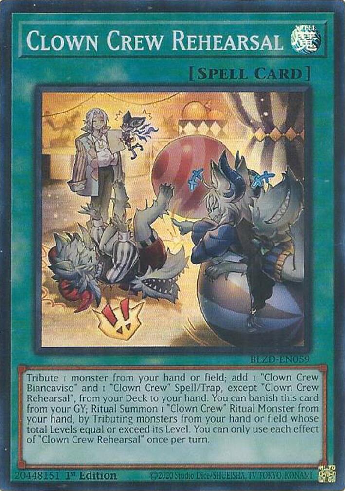 Clown Crew Rehearsal [BLZD-EN059] Super Rare | Black Swamp Games