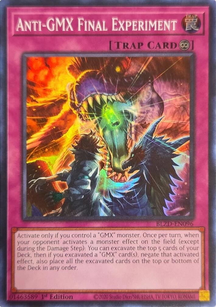 Anti-GMX Final Experiment [BLZD-EN096] Super Rare | Black Swamp Games