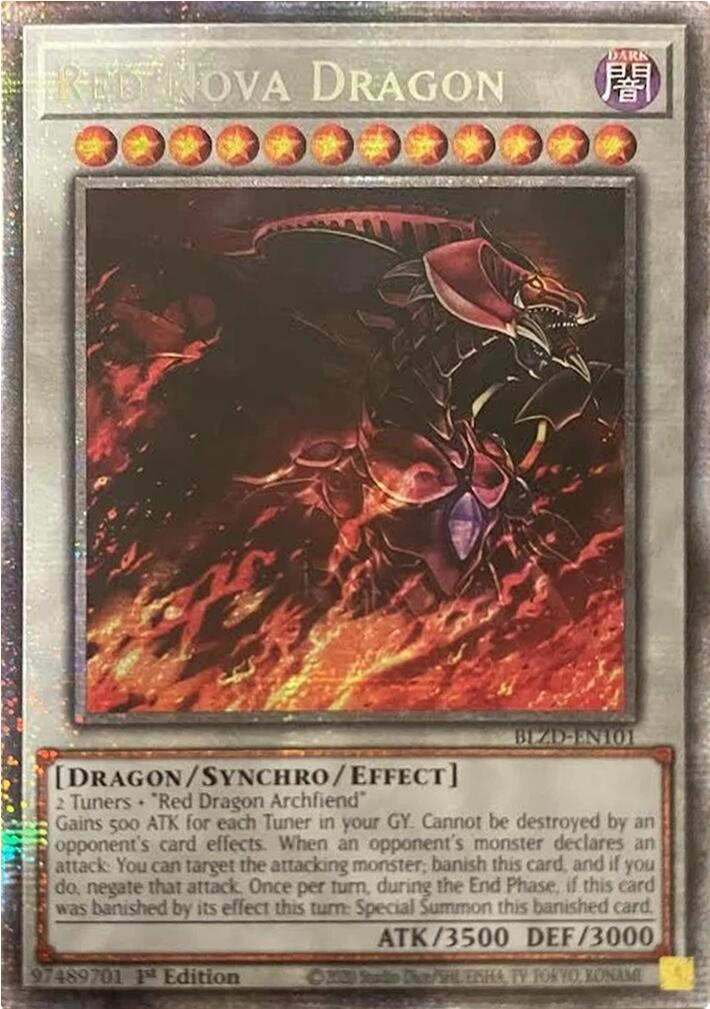 Red Nova Dragon (Starlight Rare) [BLZD-EN101] Starlight Rare | Black Swamp Games