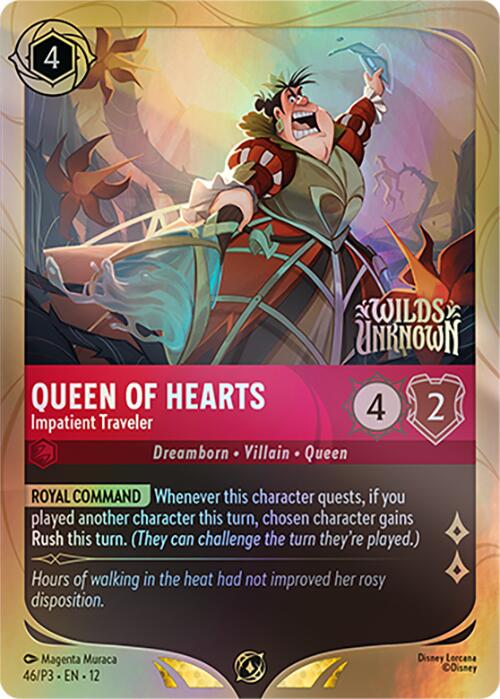 Queen of Hearts - Impatient Traveler (46) [Promo Cards] | Black Swamp Games