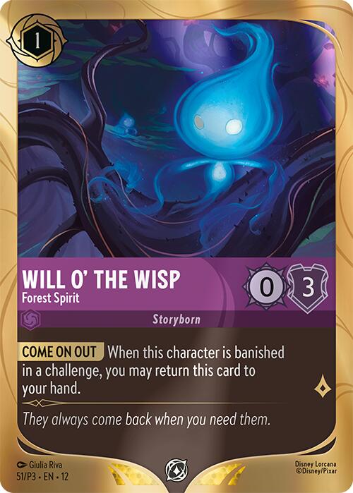 Will o' the Wisp - Forest Spirit (51) [Promo Cards] | Black Swamp Games