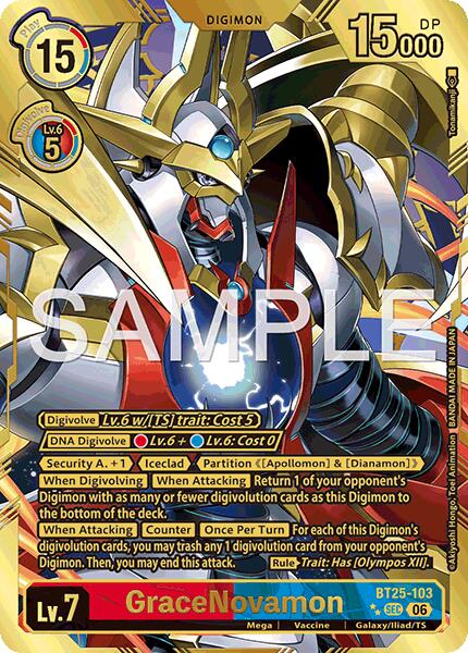 GraceNovamon [BT25-103] (Rare Pull) [Dual Revolution] | Black Swamp Games