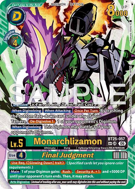 Monarchlizamon // Final Judgement [BT25-057] (SP) [Dual Revolution] | Black Swamp Games