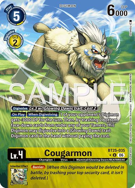 Cougarmon [BT25-035] (Full Art) [Dual Revolution] | Black Swamp Games