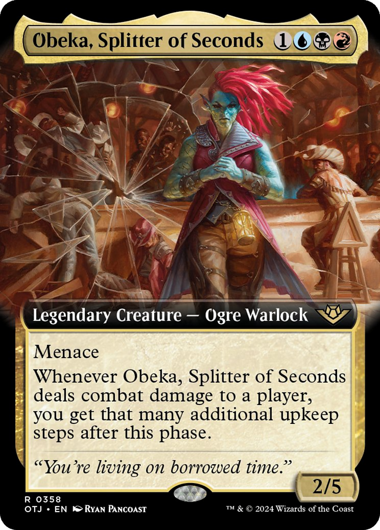 Obeka, Splitter of Seconds (Extended Art) [Outlaws of Thunder Junction] | Black Swamp Games