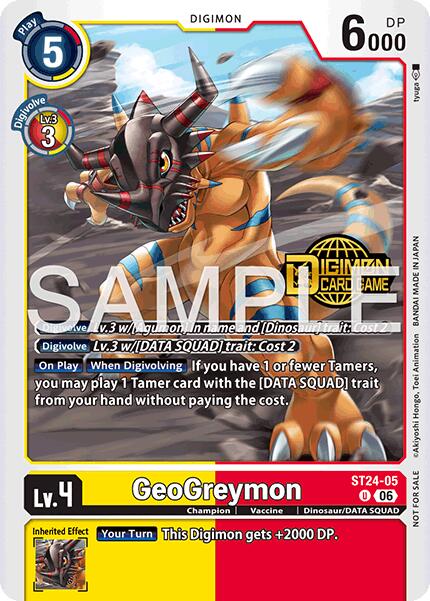GeoGreymon [ST24-05] (Welcome Tamers Pack Vol.2) [Starter Deck: Data Squad] | Black Swamp Games