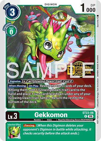 Gekkomon [ST23-06] (Welcome Tamers Pack Vol.2) [Starter Deck: Beatbreak Release Event Cards] | Black Swamp Games
