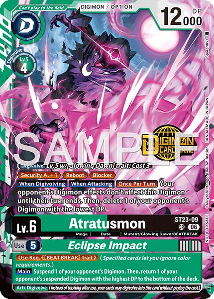 Atratusmon // Eclipse Impact [ST23-09] (Welcome Tamers Pack Vol.2) [Starter Deck: Beatbreak Release Event Cards] | Black Swamp Games