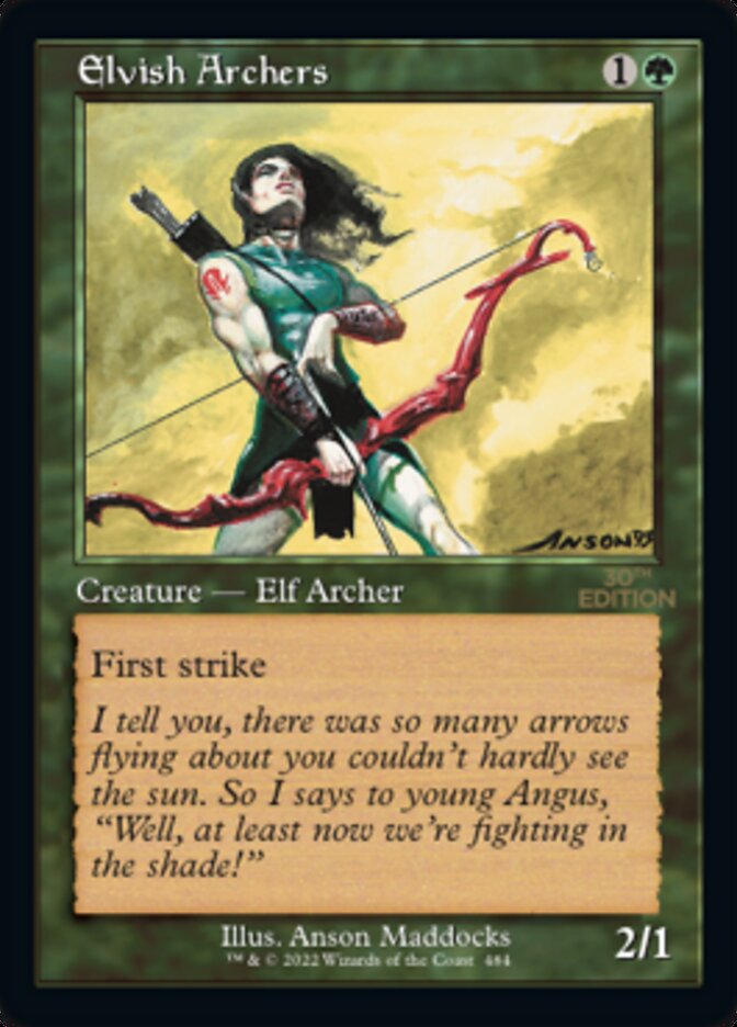 Elvish Archers (Retro) [30th Anniversary Edition] | Black Swamp Games