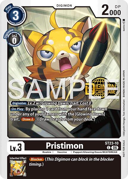 Pristimon [ST23-10] (Welcome Tamers Pack Vol.2) [Starter Deck: Beatbreak Release Event Cards] | Black Swamp Games