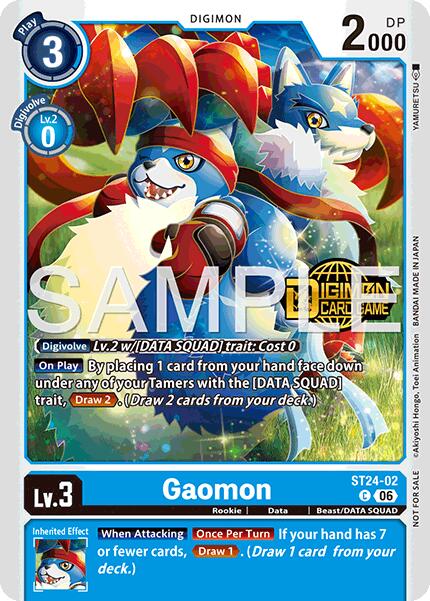 Gaomon [ST24-02] (Welcome Tamers Pack Vol.2) [Starter Deck: Data Squad] | Black Swamp Games