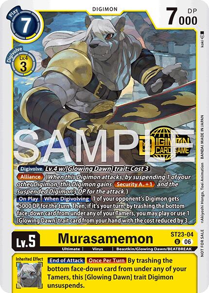 Murasamemon [ST23-04] (Welcome Tamers Pack Vol.2) [Starter Deck: Beatbreak Release Event Cards] | Black Swamp Games