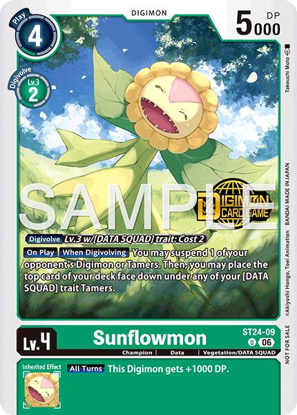 Sunflowmon [ST24-09] (Welcome Tamers Pack Vol.2) [Starter Deck: Data Squad] | Black Swamp Games