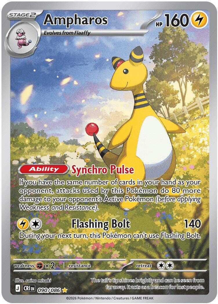 Ampharos (090/086) [Mega Evolution: Chaos Rising] | Black Swamp Games
