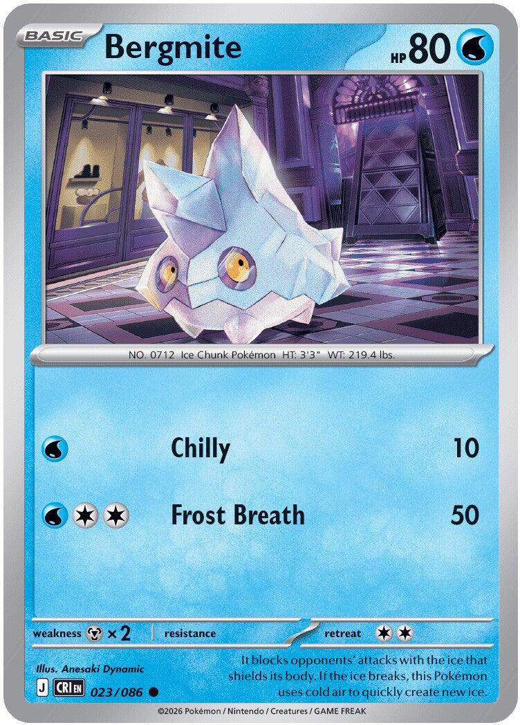 Bergmite (023/086) [Mega Evolution: Chaos Rising] | Black Swamp Games