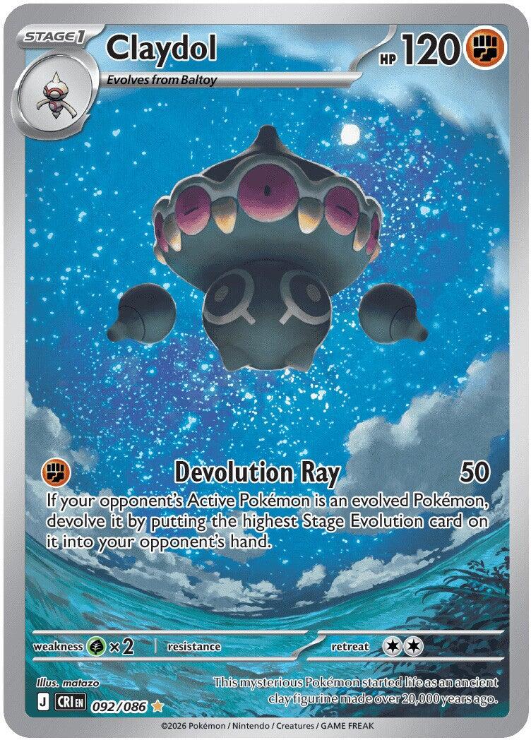 Claydol (092/086) [Mega Evolution: Chaos Rising] | Black Swamp Games