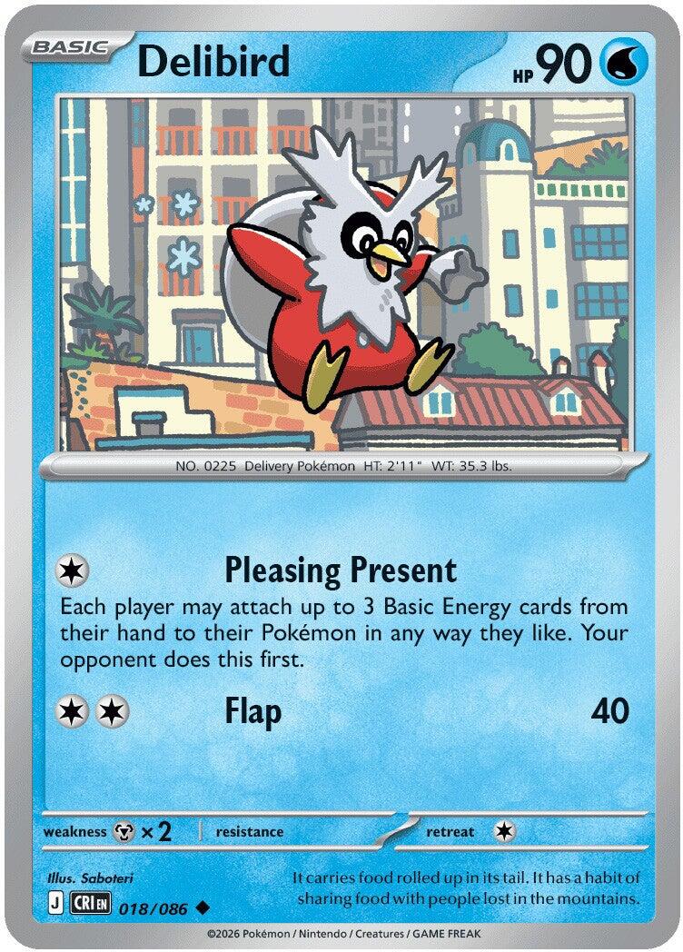 Delibird (018/086) [Mega Evolution: Chaos Rising] | Black Swamp Games