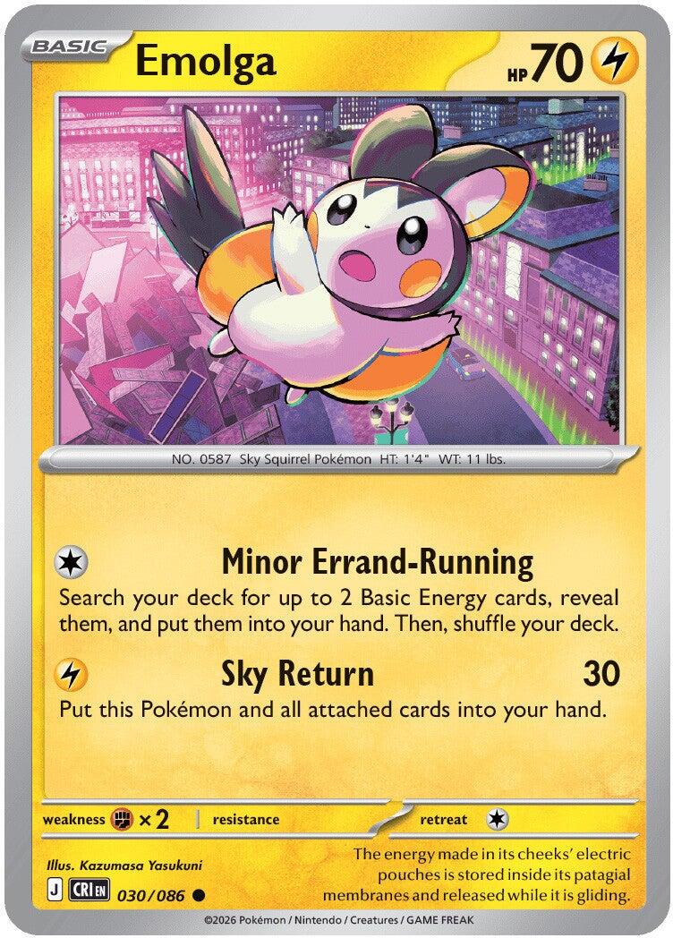 Emolga (030/086) [Mega Evolution: Chaos Rising] | Black Swamp Games
