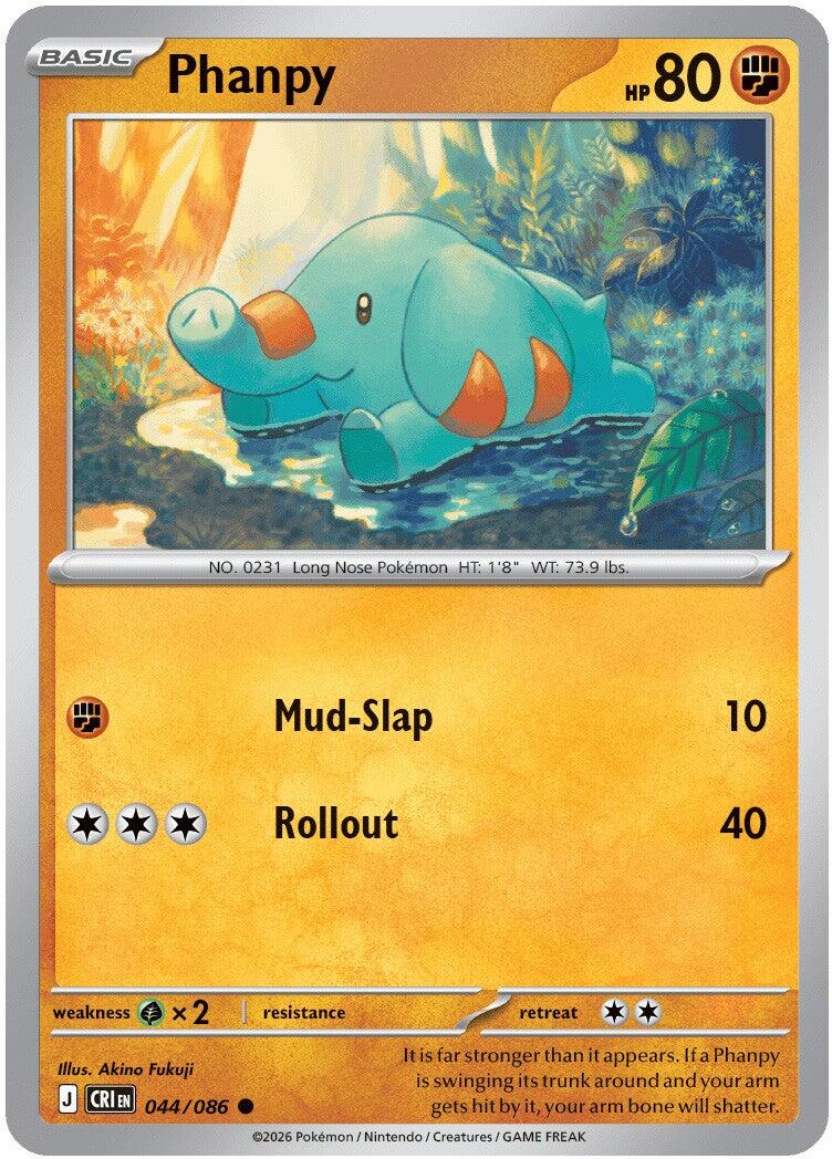 Phanpy (044/086) [Mega Evolution: Chaos Rising] | Black Swamp Games