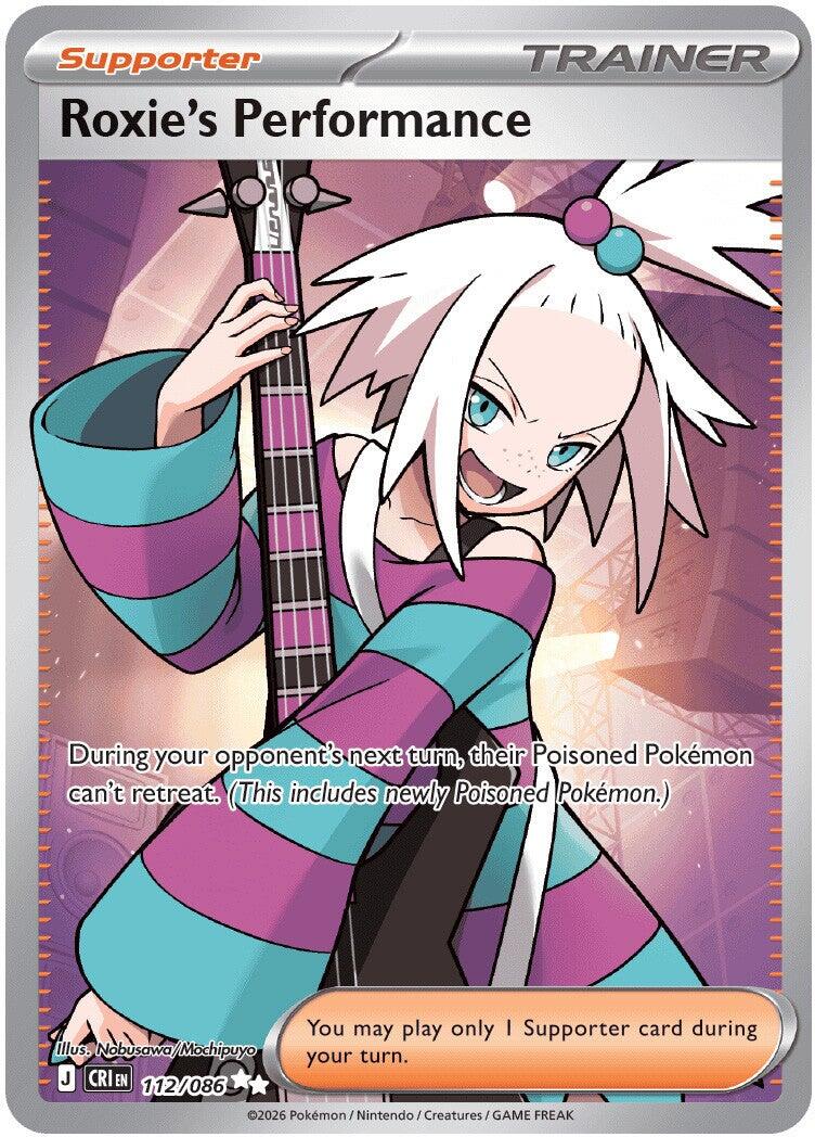 Roxie's Performance (112/086) [Mega Evolution: Chaos Rising] | Black Swamp Games
