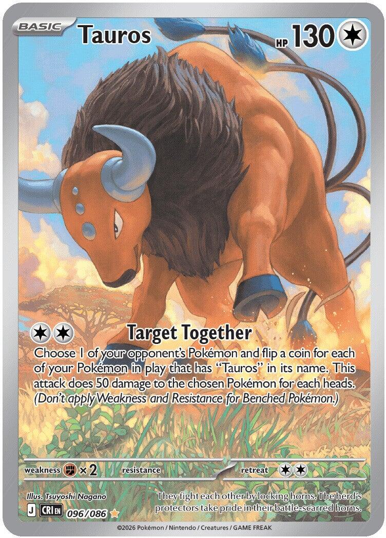 Tauros (096/086) [Mega Evolution: Chaos Rising] | Black Swamp Games