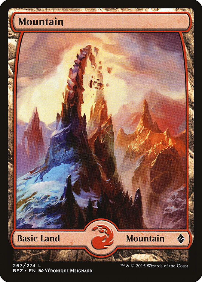 Mountain (267) (Full Art) [Battle for Zendikar] | Black Swamp Games