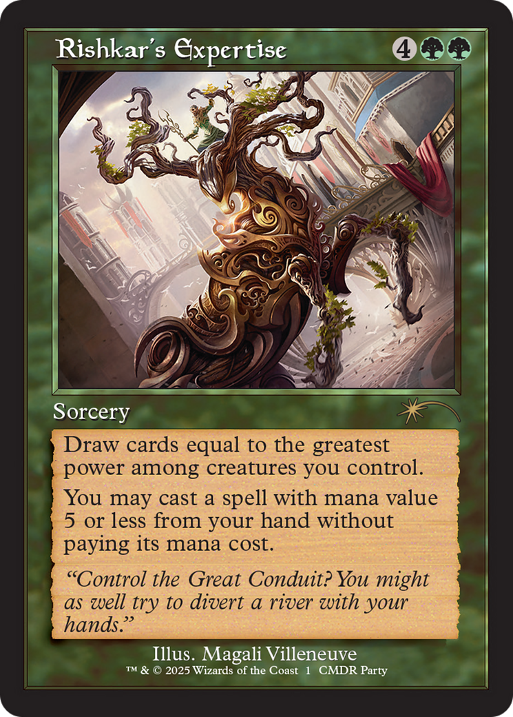 Rishkar's Expertise (Retro Frame) [Wizards Play Network 2025] | Black Swamp Games