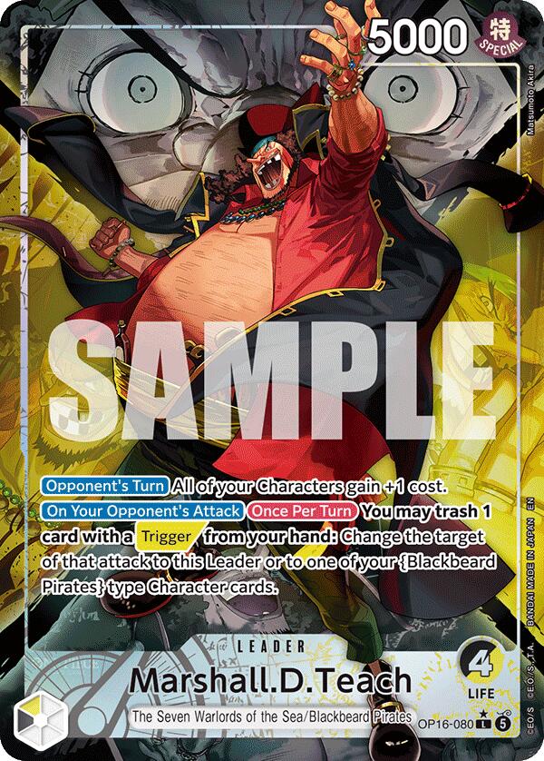 Marshall.D.Teach (Alternate Art) [The Time of Battle] | Black Swamp Games