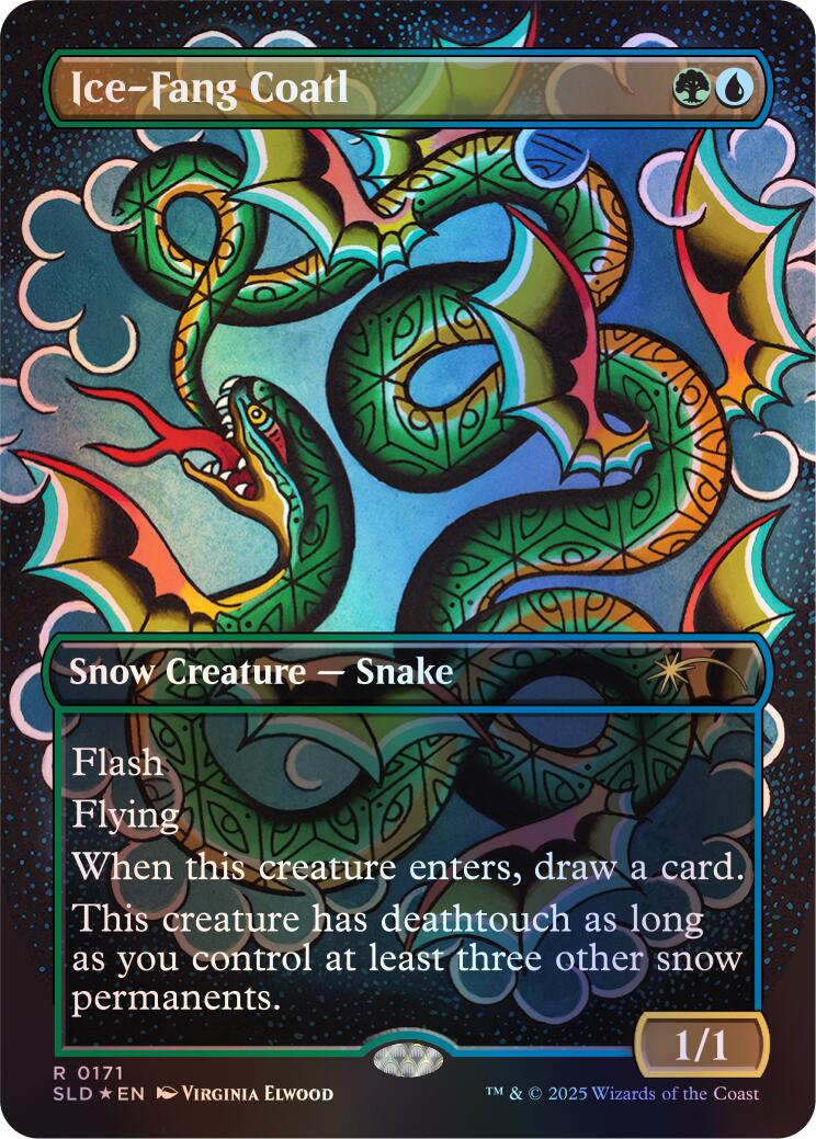 Ice-Fang Coatl (0171) (Rainbow Foil) [Secret Lair Drop Series] | Black Swamp Games