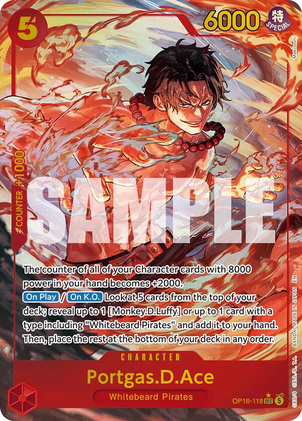 Portgas.D.Ace (118) (Alternate Art) [The Time of Battle] | Black Swamp Games
