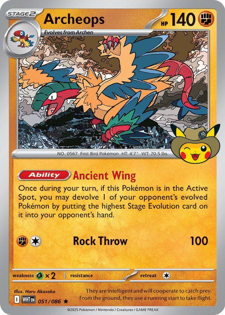 Archeops (051/086) - 051 (Fossil Museum Exclusive) [Mega Evolution Promo] | Black Swamp Games