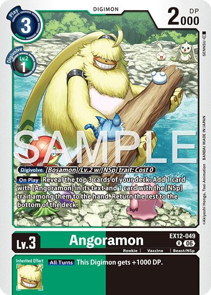 Angoramon [EX12-049] [Digital World Shambala] | Black Swamp Games