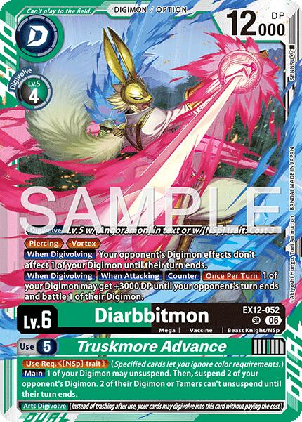 Diarbbitmon // Truskmore Advance [EX12-052] [Digital World Shambala] | Black Swamp Games