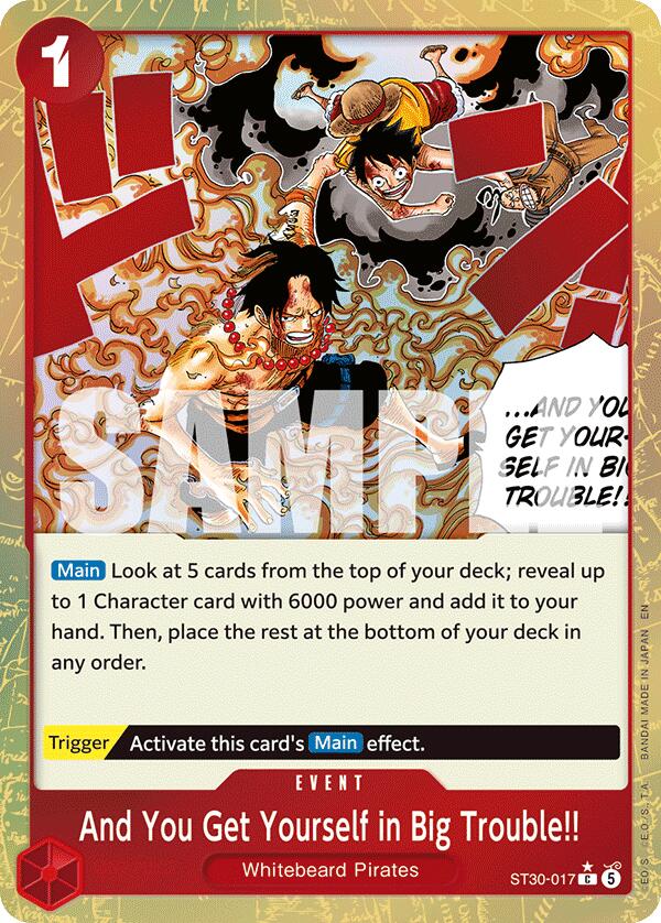 And You Get Yourself in Big Trouble!! (Parallel) [Starter Deck EX: Gear 5] | Black Swamp Games
