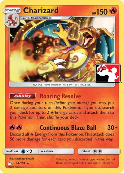 Charizard (14/181) (Library Exclusive) [Sun & Moon: Team Up] | Black Swamp Games