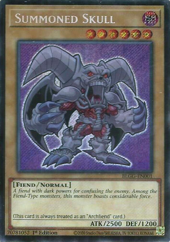 Summoned Skull [BLGG-EN001] Secret Rare | Black Swamp Games