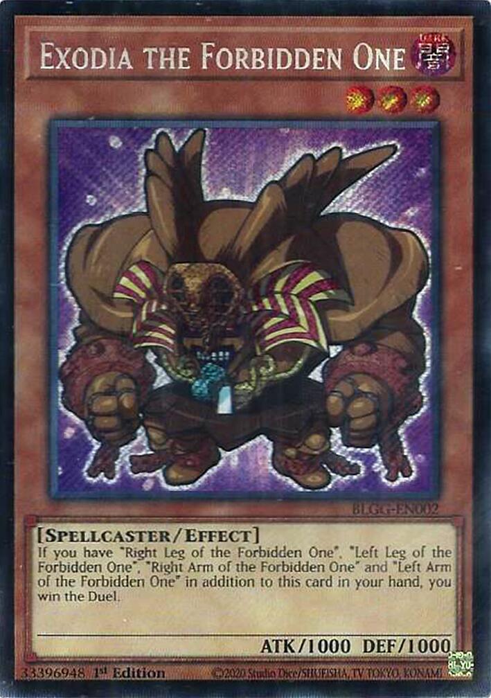 Exodia the Forbidden One [BLGG-EN002] Secret Rare | Black Swamp Games