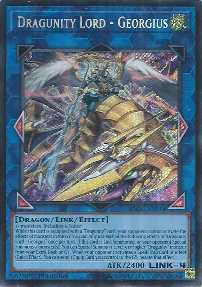 Dragunity Lord - Georgius [BLGG-EN014] Secret Rare | Black Swamp Games