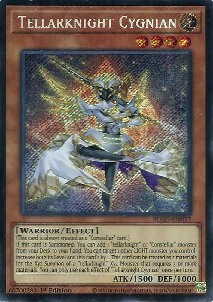 Tellarknight Cygnian [BLGG-EN017] Secret Rare | Black Swamp Games