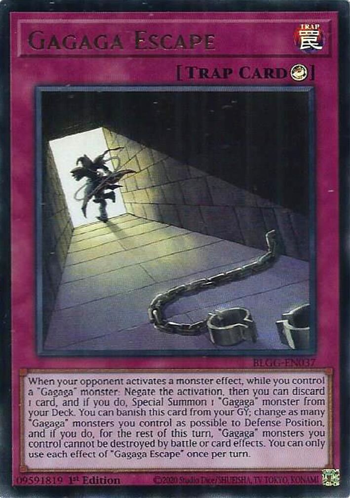 Gagaga Escape [BLGG-EN037] Ultra Rare | Black Swamp Games