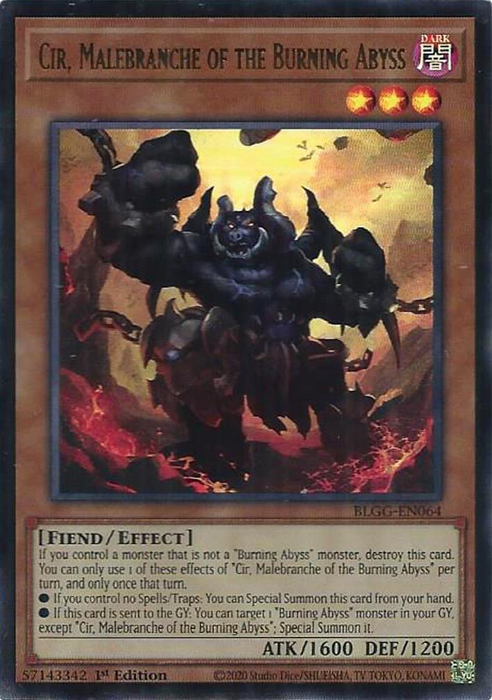 Cir, Malebranche of the Burning Abyss [BLGG-EN064] Ultra Rare | Black Swamp Games