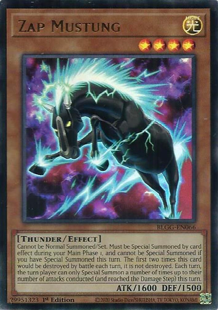 Zap Mustung [BLGG-EN066] Ultra Rare | Black Swamp Games