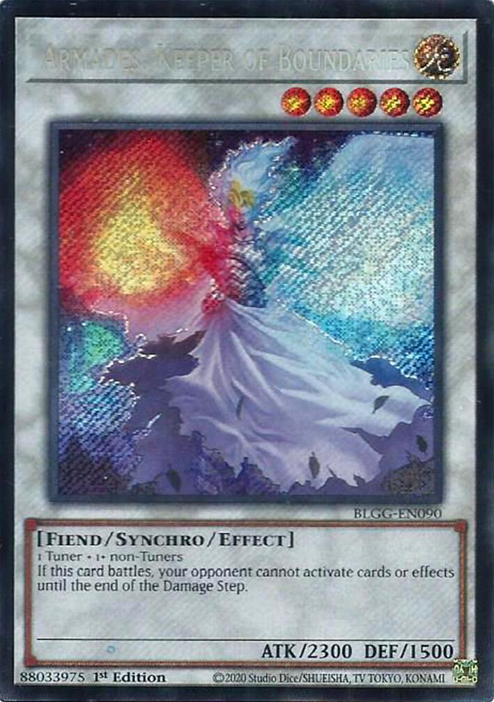 Armades, Keeper of Boundaries [BLGG-EN090] Secret Rare | Black Swamp Games