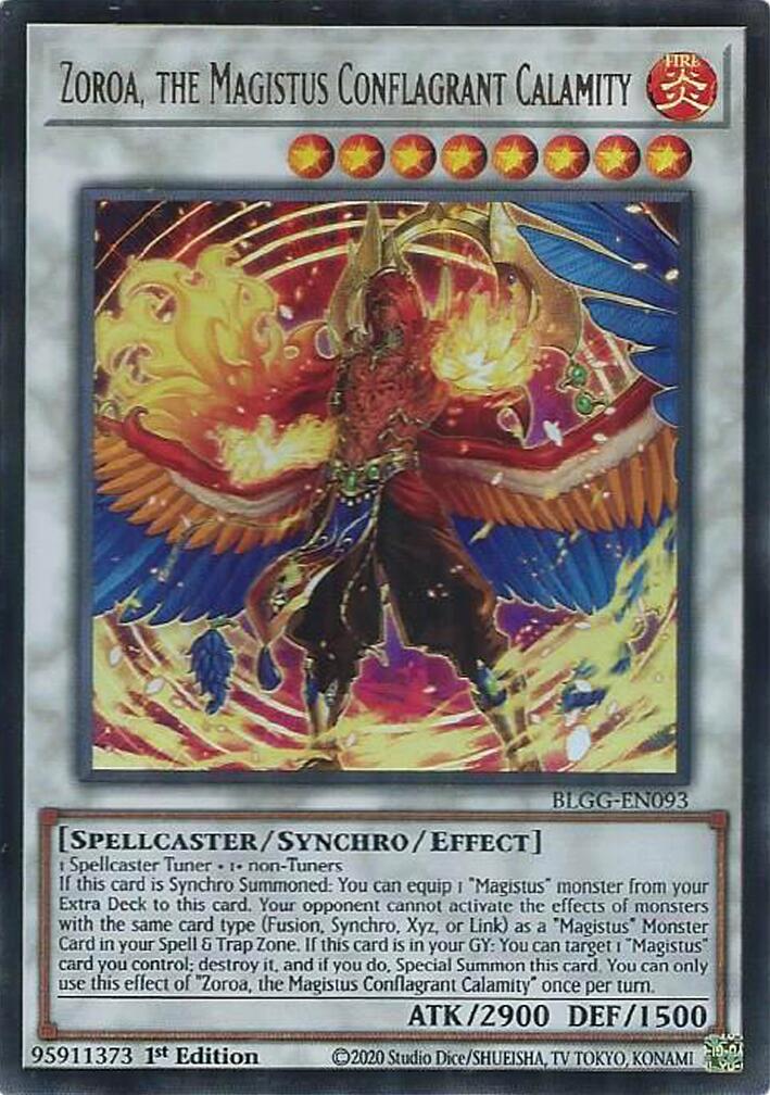 Zoroa, the Magistus Conflagrant Calamity [BLGG-EN093] Ultra Rare | Black Swamp Games