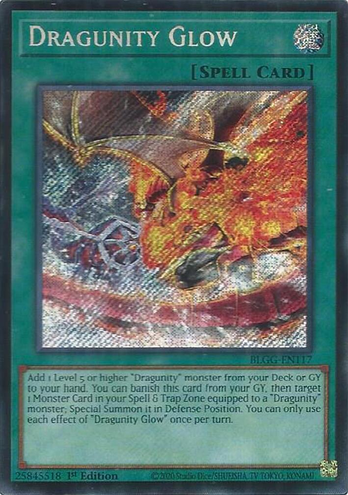 Dragunity Glow [BLGG-EN117] Secret Rare | Black Swamp Games