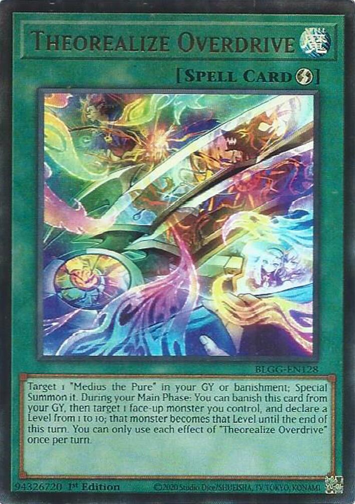 Theorealize Overdrive [BLGG-EN128] Ultra Rare | Black Swamp Games